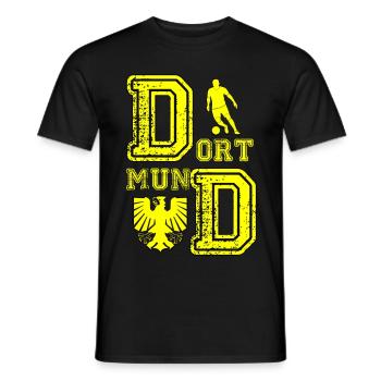 dortmund - Men's T-Shirt - black - Front - AI Model Male 178 light (178cm)