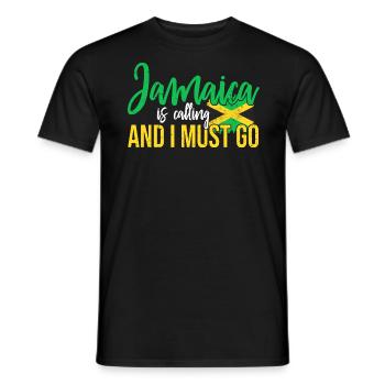 Jamaïque - T-shirt homme - noir - Devant - AI Model Male 178 light (178cm)
