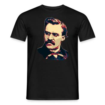 Friedrich Nietzsche - T-shirt homme - noir - Devant - AI Model Male 178 light (178cm)