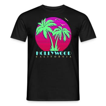 Hollywood - T-shirt homme - noir - Devant - AI Model Male 178 light (178cm)