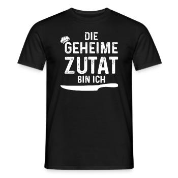 Die geheime Zutat bin ich Koch Geschenk - Männer T-Shirt - Schwarz - Vorne - AI Model Male 178 light (178cm)