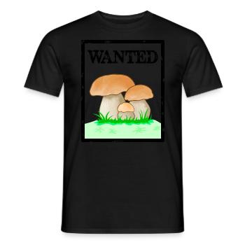 Recherché, cèpes, champignon pour hommes, champignon Röhrling - T-shirt homme - noir - Devant - AI Model Male 178 light (178cm)
