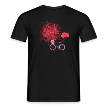 Romantische Valentinstag-Baum-Herzen - Männer T-Shirt - Schwarz - Vorne - AI Model Male 178 light (178cm)
