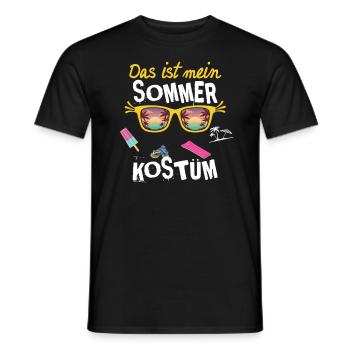 Das ist mein Sommer Kostüm Sommerurlaub Ferien - Männer T-Shirt - Schwarz - Vorne - AI Model Male 178 light (178cm)