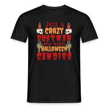 Gruselig lustig Halloween Spruch Postbote - Männer T-Shirt - Schwarz - Vorne - AI Model Male 178 light (178cm)