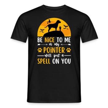 Deutsch Pointer Halloween Costume Dog - Men's T-Shirt - black - Front - AI Model Male 178 light (178cm)