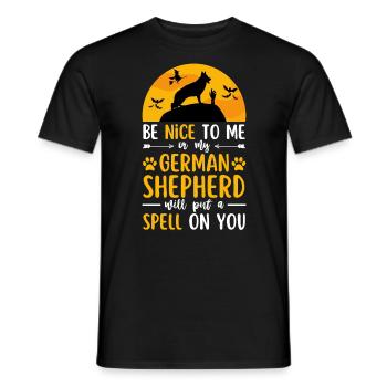 Berger allemand Halloween Costume Chien - T-shirt homme - noir - Devant - AI Model Male 178 light (178cm)