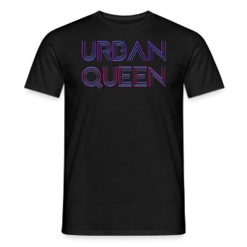 Urban queen - Men's T-Shirt - black - Front - AI Model Male 178 light (178cm)