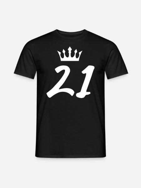 21 Number crown - Men's T-Shirt - black