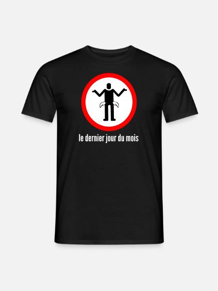 Internationales Zeichen für Monatsende Geschenk - Männer T-Shirt - Schwarz