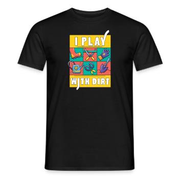 I play with the garden inventory The Plant - Men's T-Shirt - black - Front - AI Model Male 178 light (178cm)