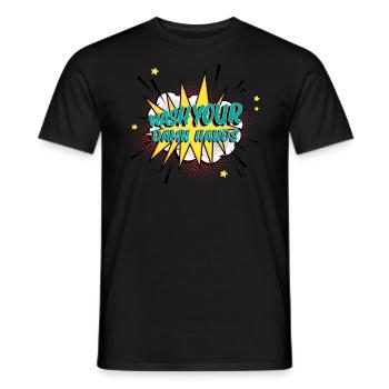 Wash your damn hands clean soap - Men's T-Shirt - black - Front - AI Model Male 178 light (178cm)