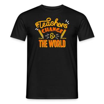 It Is Always A Full Glass of Water Chemistry - Men's T-Shirt - black - Front - AI Model Male 178 light (178cm)