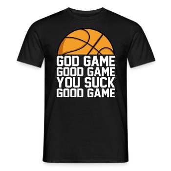 God Game Good Game You Suck Good Game Spruch - Männer T-Shirt - Schwarz - Vorne - AI Model Male 178 light (178cm)