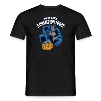 Jouez au basketball comme un champion aujourd’hui - T-shirt homme - noir - Devant - AI Model Male 178 light (178cm)