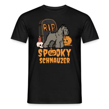 Mignon Schnauzer Halloween Costume Chien - T-shirt homme - noir - Devant - AI Model Male 178 light (178cm)