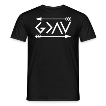Gott Glaube An Jesus Religion Geschenk - Männer T-Shirt - Schwarz - Vorne - AI Model Male 178 light (178cm)