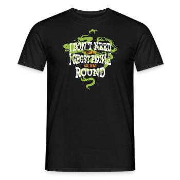 Ich brauche kein Halloween - Männer T-Shirt - Schwarz - Vorne - AI Model Male 178 light (178cm)