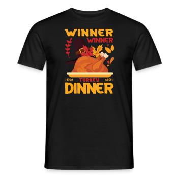 La dinde la plus cool de la ville - T-shirt homme - noir - Devant - AI Model Male 178 light (178cm)