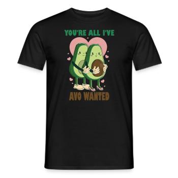 Tu es tout ce que je voulais? - T-shirt homme - noir - Devant - AI Model Male 178 light (178cm)