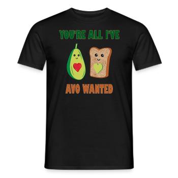 Tu es tout ce que je voulais? - T-shirt homme - noir - Devant - AI Model Male 178 light (178cm)