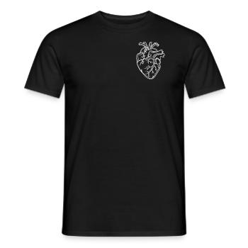 Anatomie du cœur Docteur en médecine Infirmière - T-shirt homme - noir - Devant - AI Model Male 178 light (178cm)