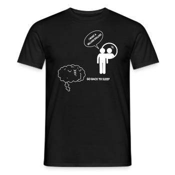 I want a million dollars - Men's T-Shirt - black - Front - AI Model Male 178 light (178cm)