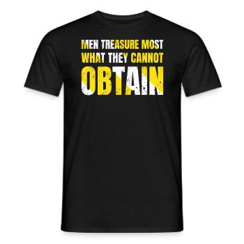 Appreciate the best you can't get - Men's T-Shirt - black - Front - AI Model Male 178 light (178cm)