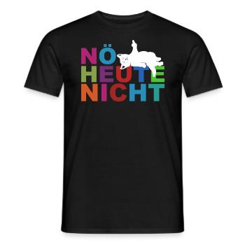 Nö heute nicht - Faulenzer - Keine Lust - Männer T-Shirt - Schwarz - Vorne - AI Model Male 178 light (178cm)