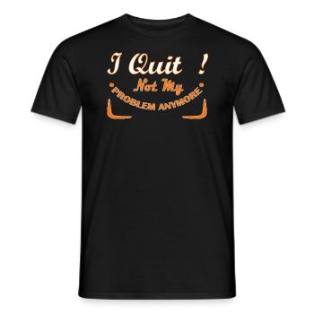I don't cancel my problem anymore - Men's T-Shirt - black - Front - AI Model Male 178 light (178cm)