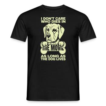Je me fiche de qui meurt dans le cadeau de citation du film - T-shirt homme - noir - Devant - AI Model Male 178 light (178cm)