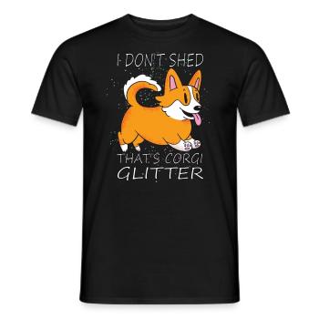 Je ne me débarrasse pas de la citation de Corgi - T-shirt homme - noir - Devant - AI Model Male 178 light (178cm)