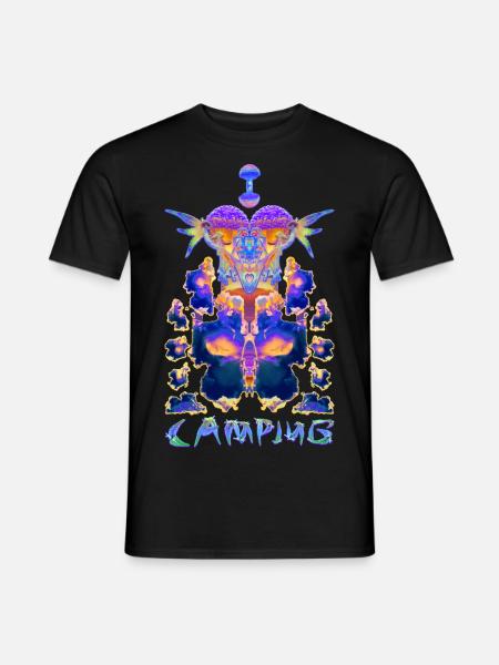 I Love Camping - Men's T-Shirt - black