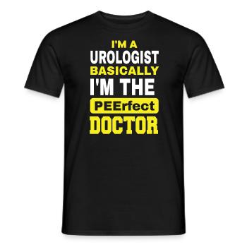 Je suis urologue en gros, je suis le parfait - T-shirt homme - noir - Devant - AI Model Male 178 light (178cm)