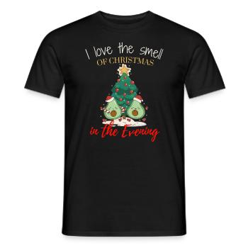 J’adore l’odeur de Noël le soir - T-shirt homme - noir - Devant - AI Model Male 178 light (178cm)