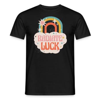 Radiate positivity Rainbow Dwarf Clouds - Men's T-Shirt - black - Front - AI Model Male 178 light (178cm)
