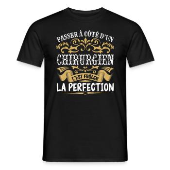 Le Meilleur Chirurgien | Chirurgien à la perfectio - T-shirt homme - noir - Devant - AI Model Male 178 light (178cm)