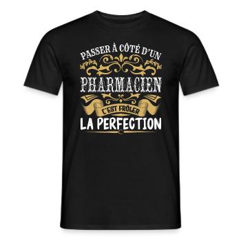Le Meilleur Pharmacien | Pharmacien à la perfectio - T-shirt homme - noir - Devant - AI Model Male 178 light (178cm)
