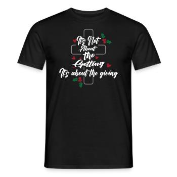 Il ne s’agit pas de donner - T-shirt homme - noir - Devant - AI Model Male 178 light (178cm)