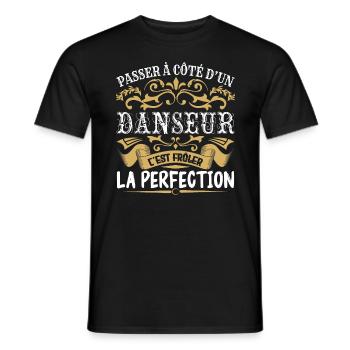 Le Meilleur Danseur | Danseur à la perfection - T-shirt homme - noir - Devant - AI Model Male 178 light (178cm)