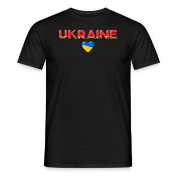 Citation ukrainienne Kherson gagne la liberté - T-shirt homme - noir - Devant - AI Model Male 178 light (178cm)