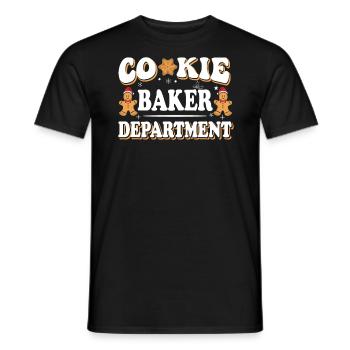 Сookie Baker Abteilung Koch Chef Weihnachtsmagie - Männer T-Shirt - Schwarz - Vorne - AI Model Male 178 light (178cm)