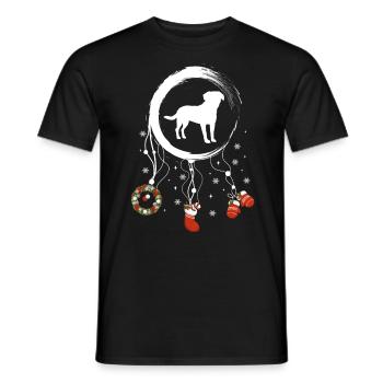 Großer Schweizer Sennenhund Weihnachten Weihnachts - Männer T-Shirt - Schwarz - Vorne - AI Model Male 178 light (178cm)
