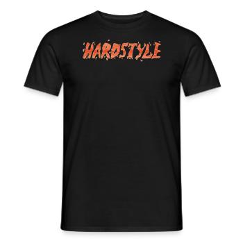 Hardstyle Men Woman New Fashion Art Quote - Men's T-Shirt - black - Front - AI Model Male 178 light (178cm)