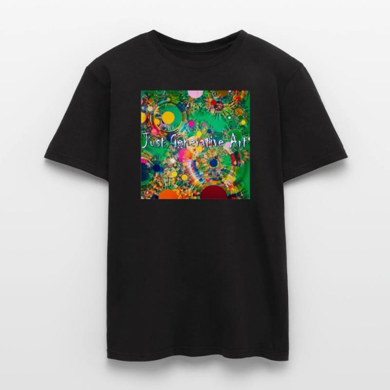 Code d’image de programmation artistique générative uniquement T-shirt homme