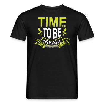 Time for dreams with rose-colored glasses - Men's T-Shirt - black - Front - AI Model Male 178 light (178cm)