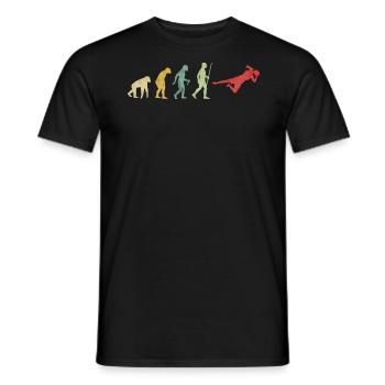 Evolución de la pelota salvadora de la chica del - T-shirt homme - noir - Devant - AI Model Male 178 light (178cm)