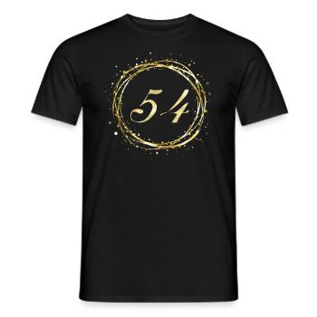 54 - Men's T-Shirt - black - Front - AI Model Male 178 light (178cm)