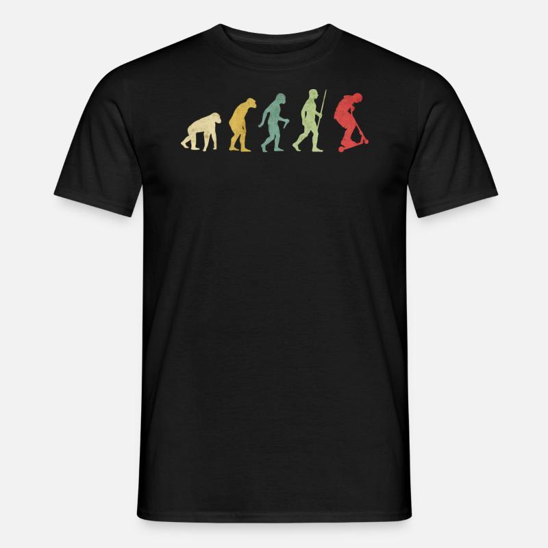 Roller Jump Trick Evolution - Männer T-Shirt - Schwarz