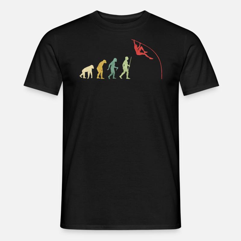 Stangenviertel Jump Evolution - Männer T-Shirt - Schwarz